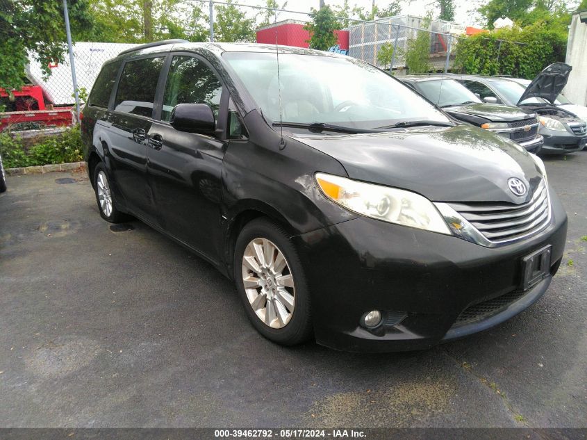 2012 TOYOTA SIENNA XLE 7 PASSENGER