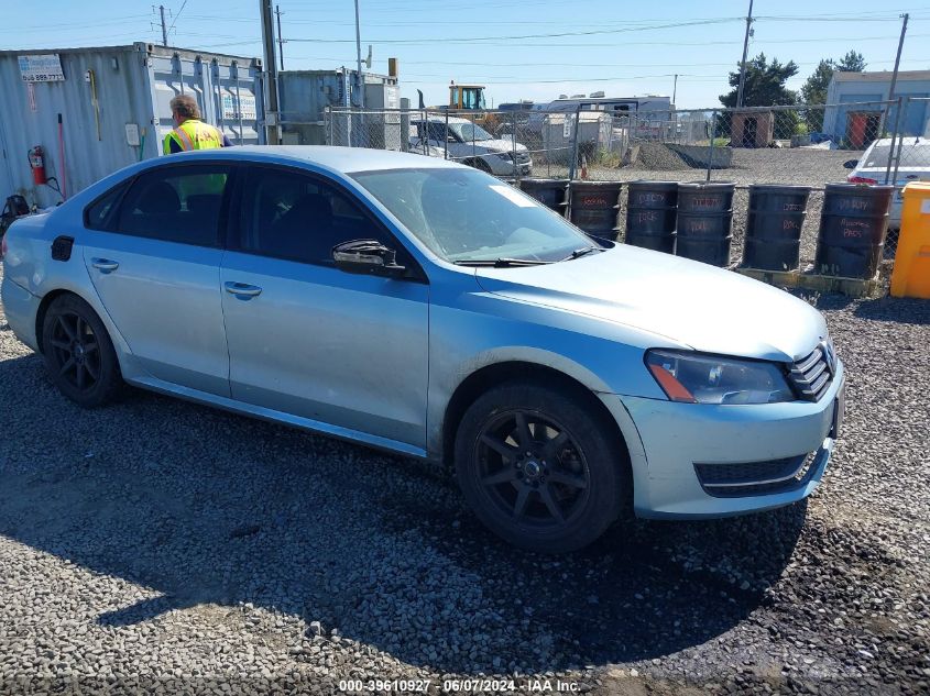 2012 VOLKSWAGEN PASSAT 2.5L S