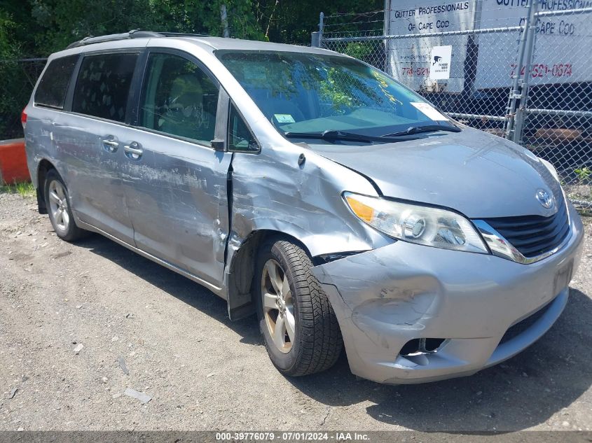 2012 TOYOTA SIENNA LE V6 8 PASSENGER