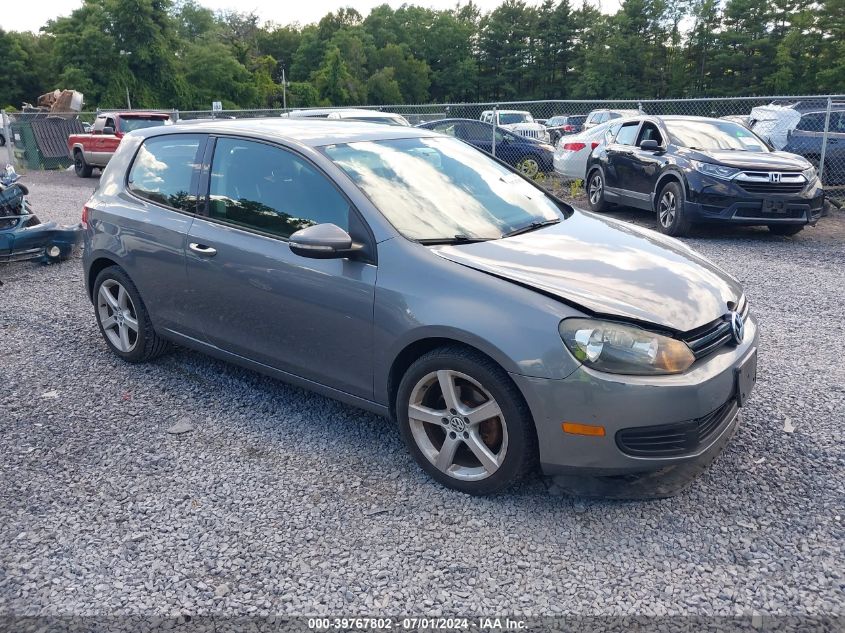 2011 VOLKSWAGEN GOLF 2.5L 2-DOOR