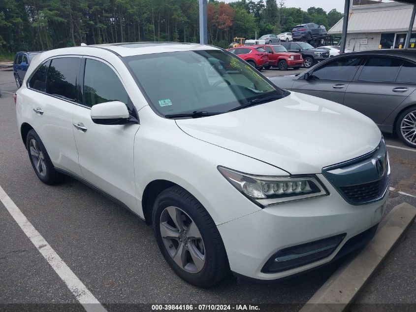 2016 ACURA MDX ACURAWATCH PLUS PACKAGE