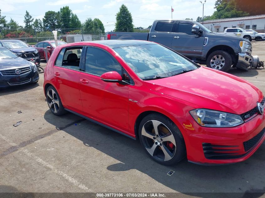 2015 VOLKSWAGEN GOLF GTI 2.0T SE 4-DOOR