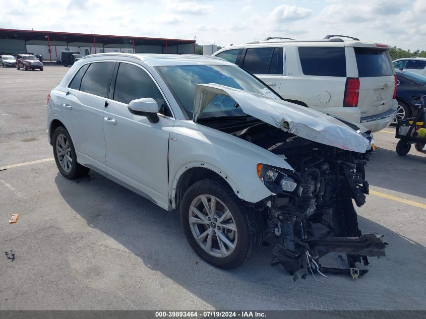 2022 AUDI Q3 PREMIUM 45 TFSI S LINE QUATTRO TIPTRONIC