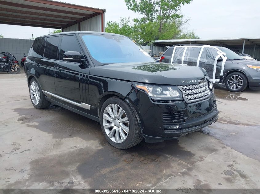 2017 LAND ROVER RANGE ROVER 5.0L V8 SUPERCHARGED