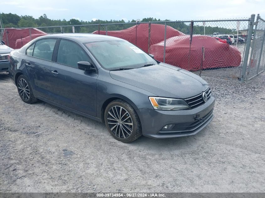 2015 VOLKSWAGEN JETTA 1.8T SPORT