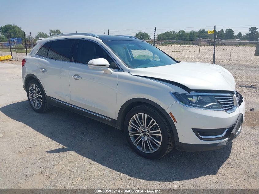 2018 LINCOLN MKX RESERVE