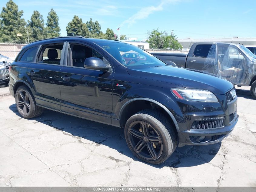 2015 AUDI Q7 3.0T S LINE PRESTIGE