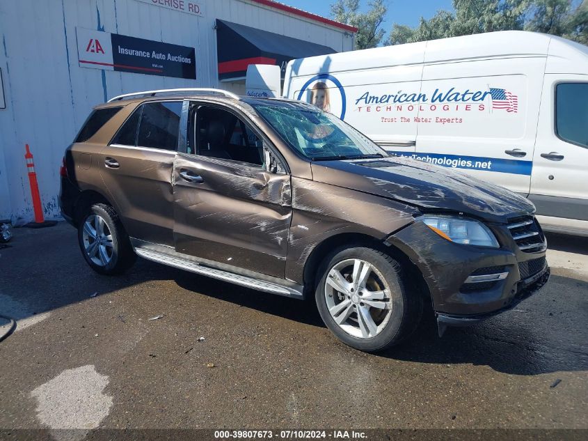 2012 MERCEDES-BENZ ML 350 4MATIC