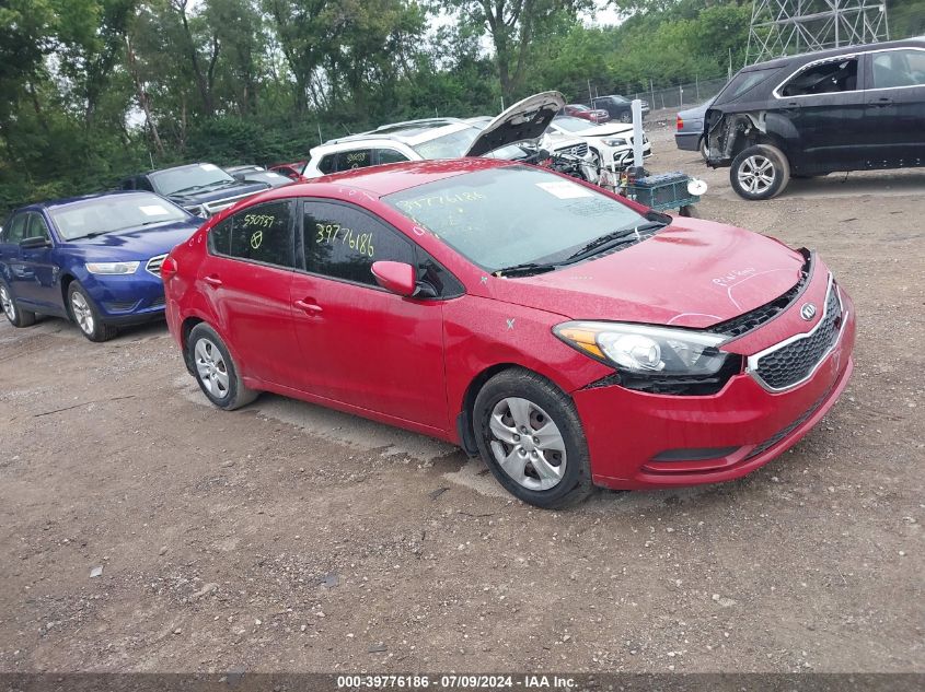 2016 KIA FORTE LX