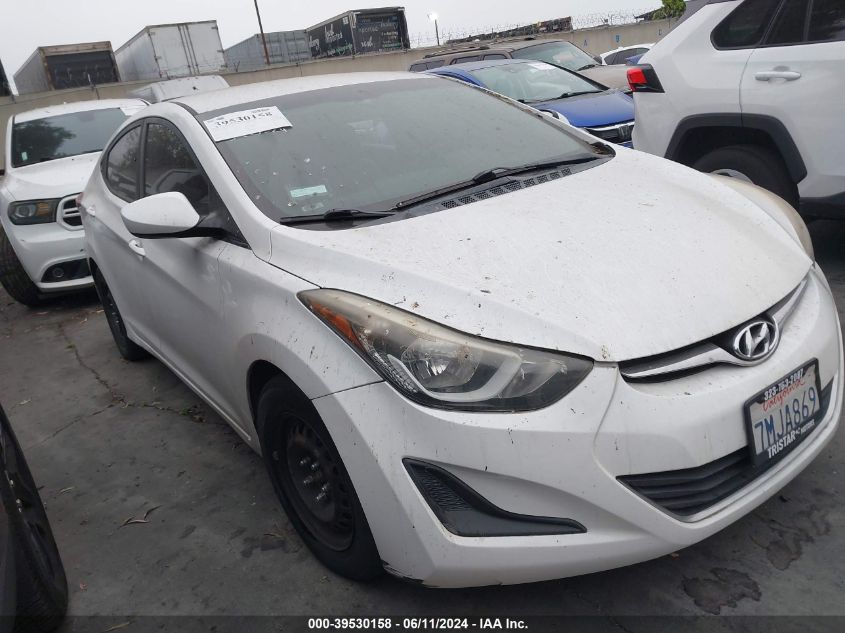 2016 HYUNDAI ELANTRA SE