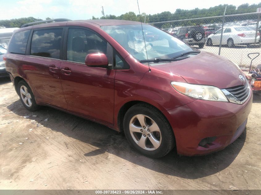 2014 TOYOTA SIENNA LE V6 8 PASSENGER