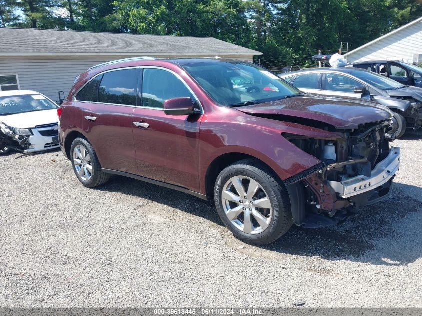 2016 ACURA MDX ADVANCE   ENTERTAINMENT PACKAGES/ADVANCE PACKAGE