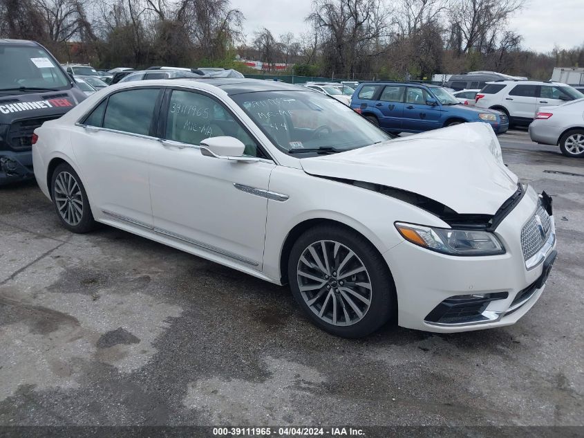 2017 LINCOLN CONTINENTAL SELECT