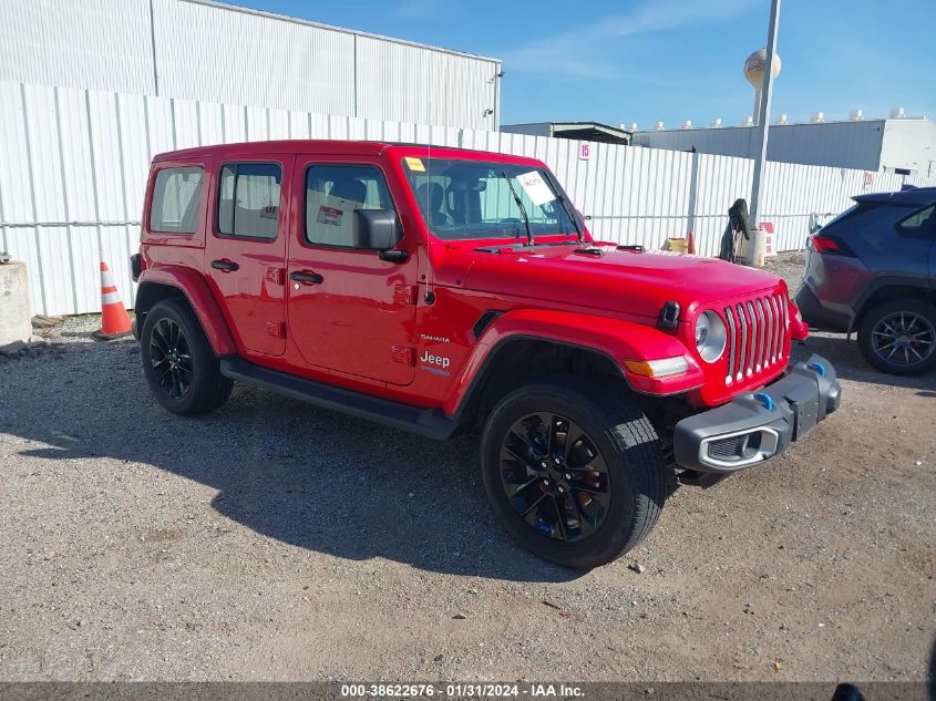 2022 JEEP WRANGLER 4XE UNLIMITED SAHARA 4X4