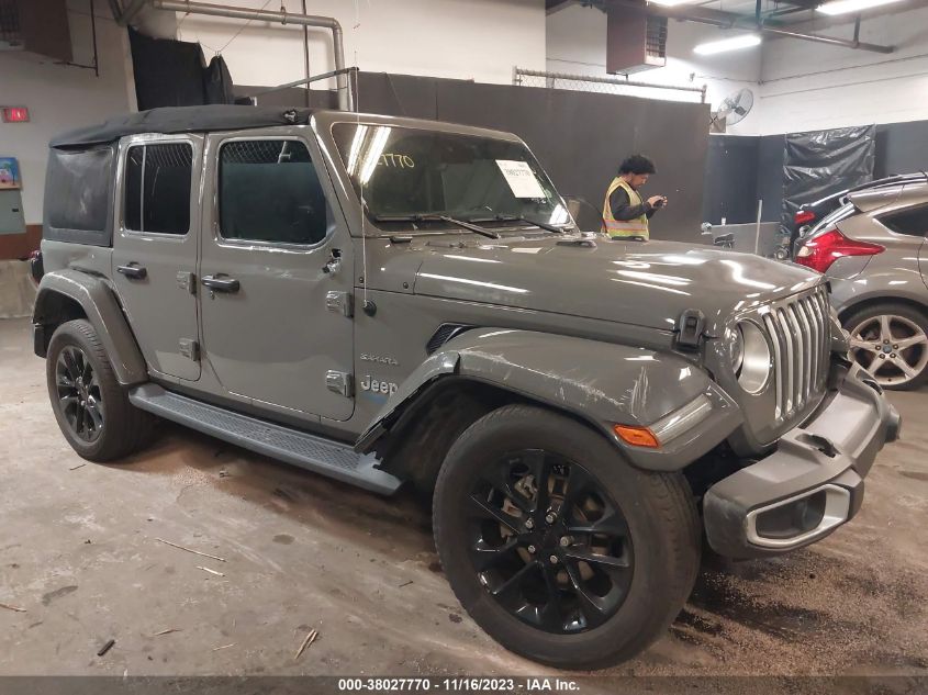 2021 JEEP WRANGLER 4XE UNLIMITED SAHARA 4X4