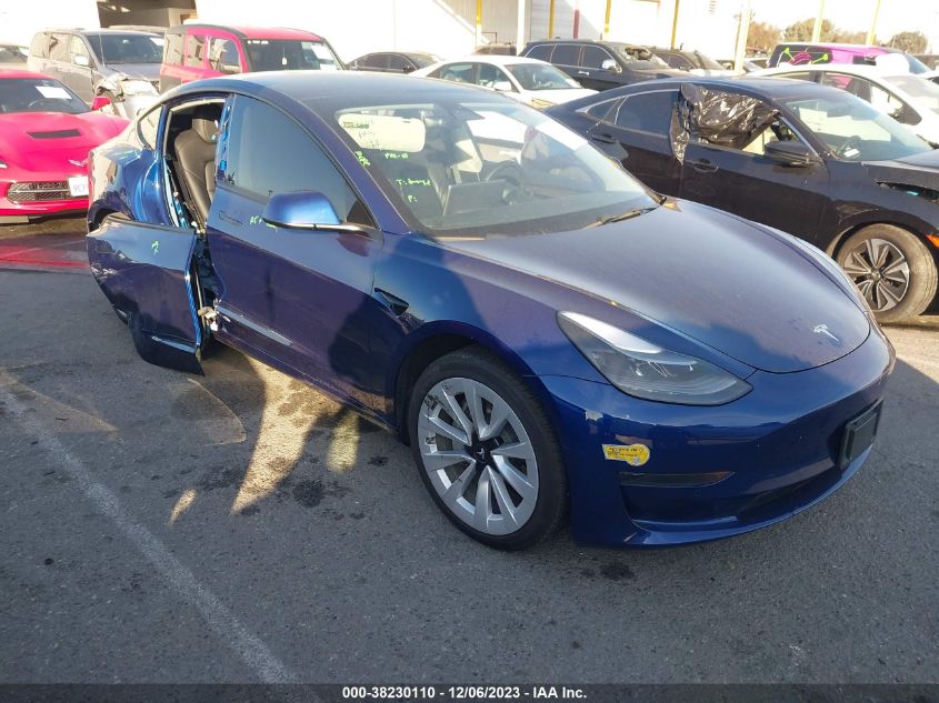 2022 TESLA MODEL 3 REAR-WHEEL DRIVE