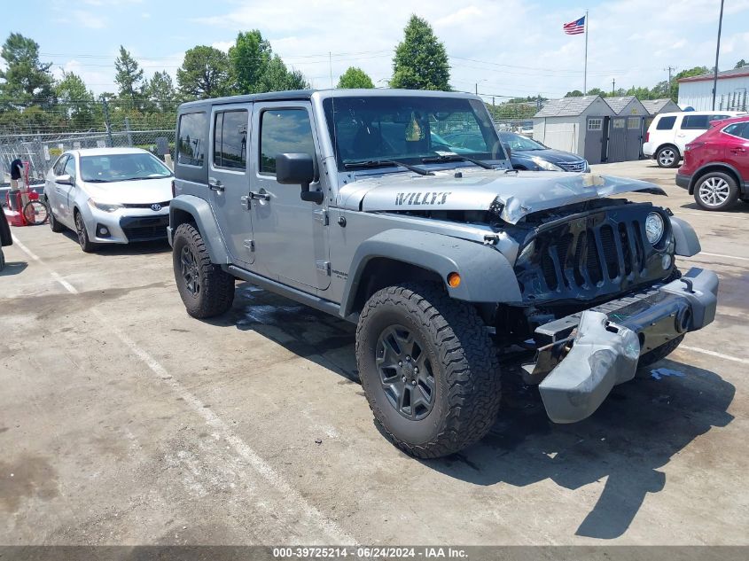 2017 JEEP WRANGLER UNLIMITED WILLY WHEELER 4X4