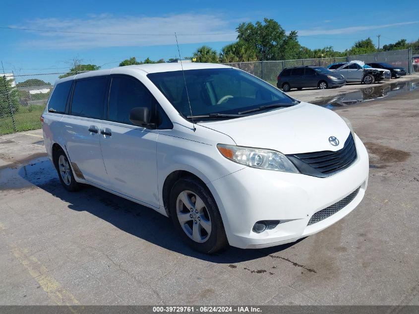 2012 TOYOTA SIENNA BASE V6 7 PASSENGER