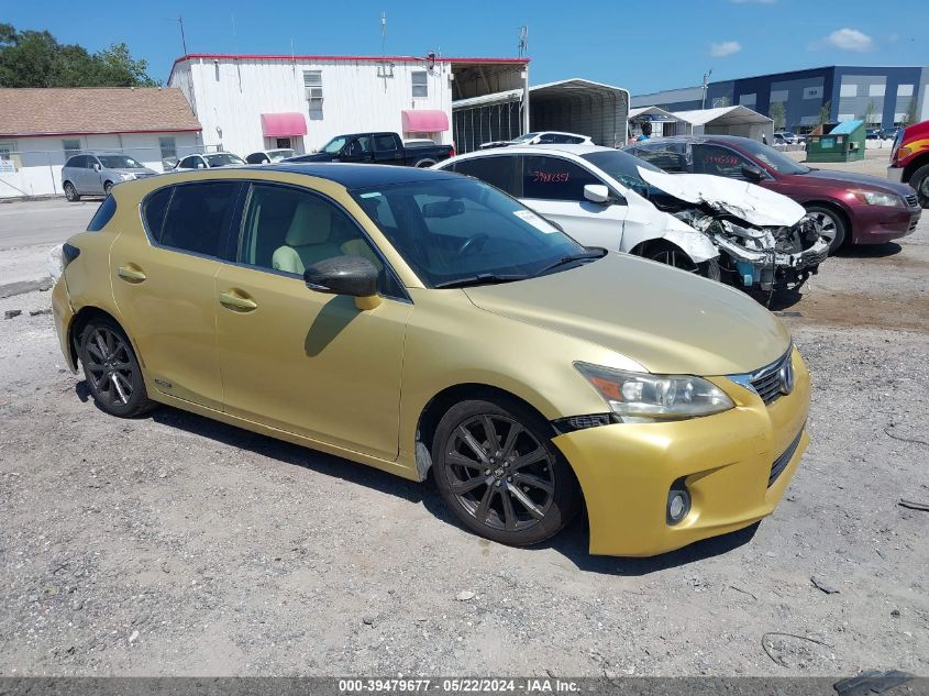 2012 LEXUS CT 200H PREMIUM