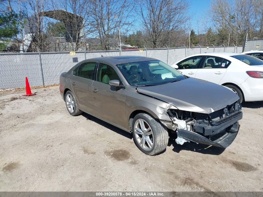 2015 VOLKSWAGEN PASSAT 2.0L TDI SE