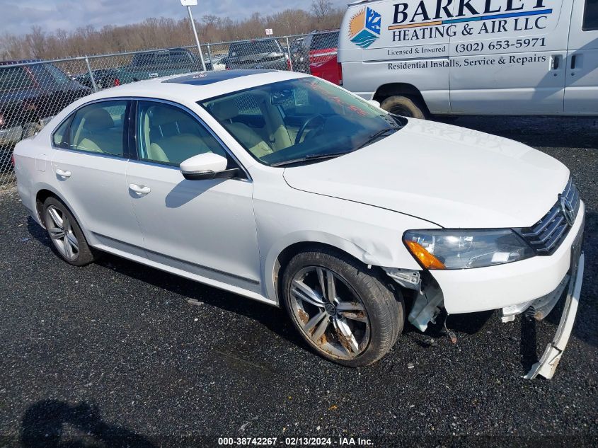 2015 VOLKSWAGEN PASSAT 2.0L TDI SEL PREMIUM