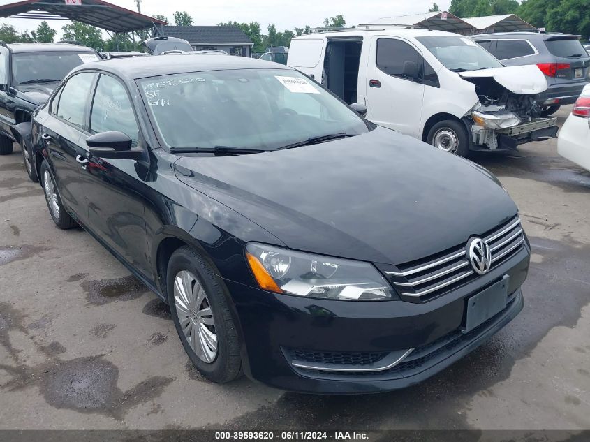 2014 VOLKSWAGEN PASSAT 2.5L S