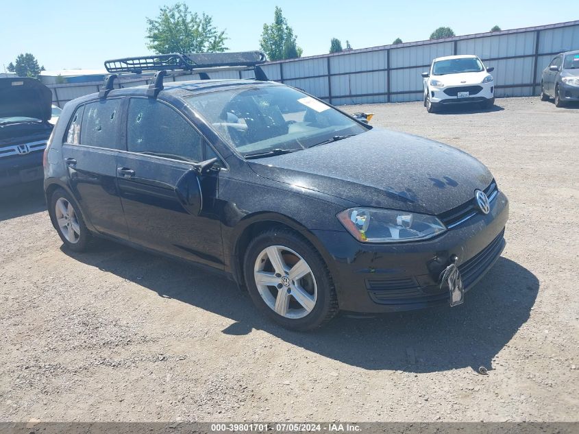 2015 VOLKSWAGEN GOLF TDI S 4-DOOR