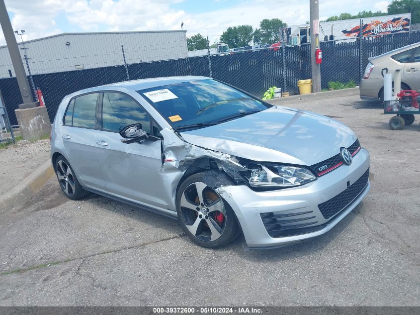 2016 VOLKSWAGEN GOLF GTI S 4-DOOR