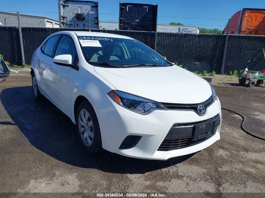 2015 TOYOTA COROLLA LE