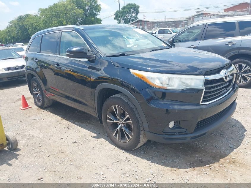 2016 TOYOTA HIGHLANDER XLE V6