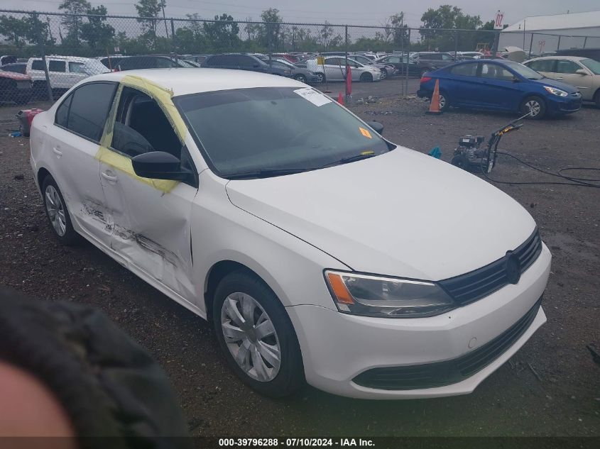 2012 VOLKSWAGEN JETTA 2.0L S