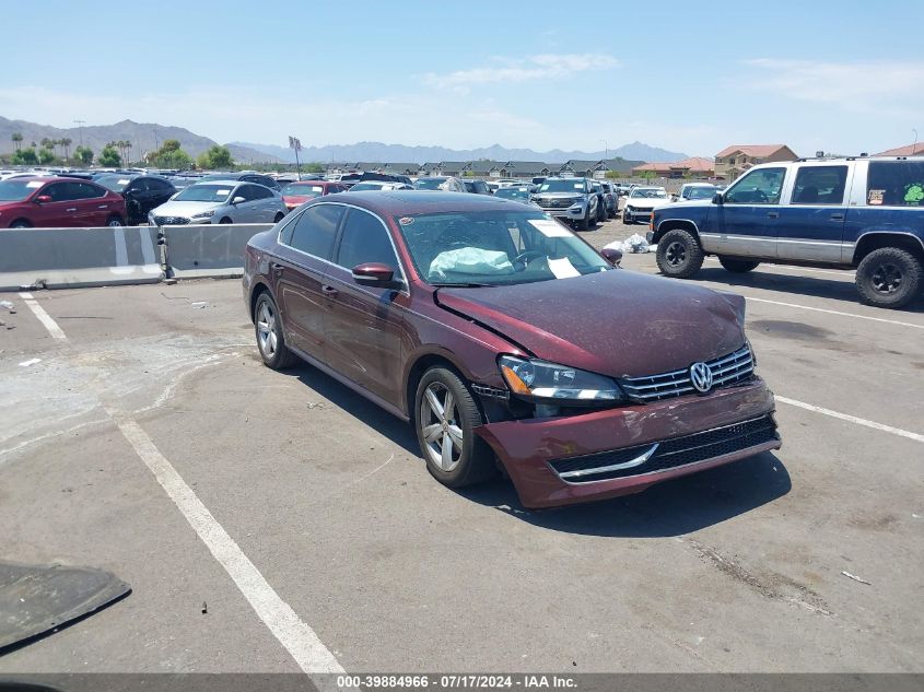 2013 VOLKSWAGEN PASSAT 2.5L SE