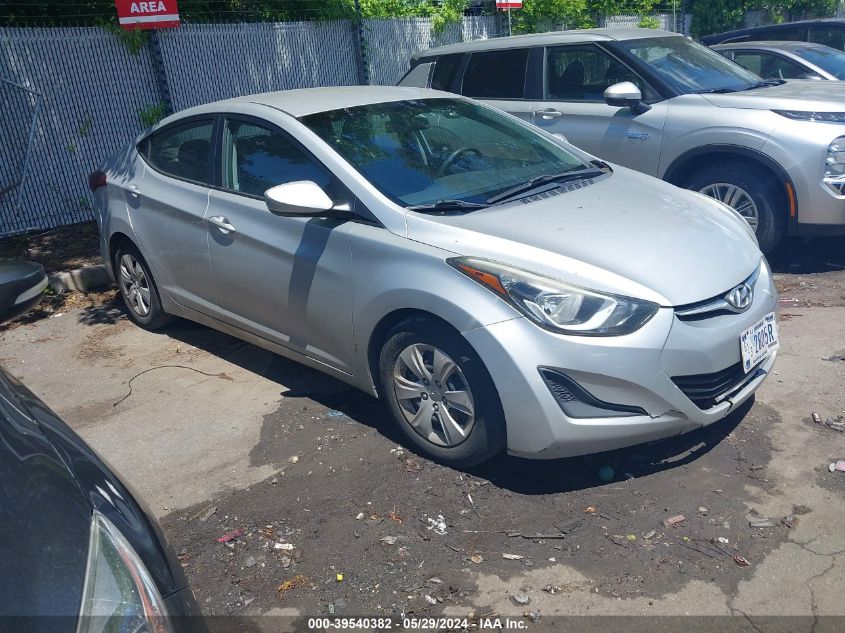 2016 HYUNDAI ELANTRA SE