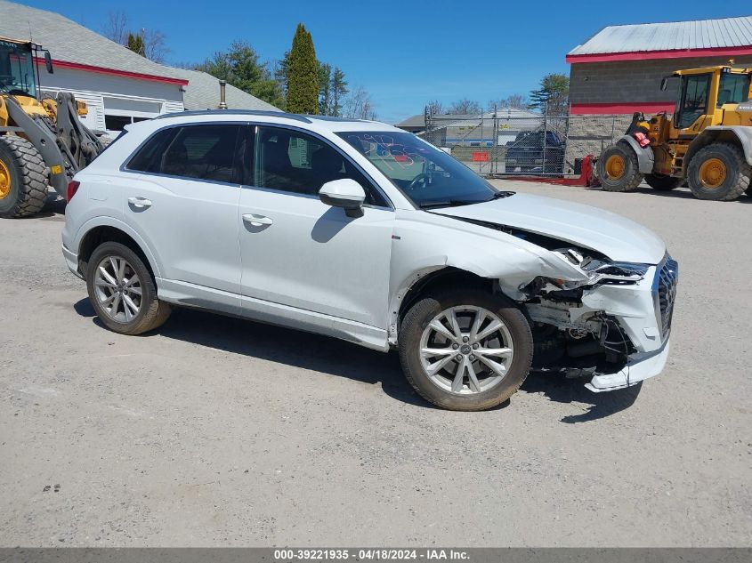 2021 AUDI Q3 PREMIUM PLUS 45 TFSI S LINE QUATTRO TIPTRONIC