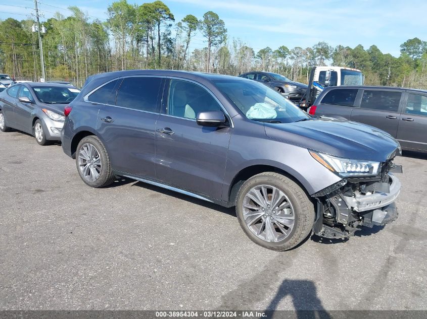 2018 ACURA MDX TECHNOLOGY PACKAGE   ACURAWATCH PLUS PKG