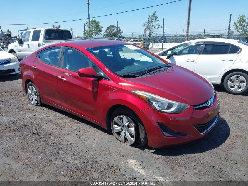 2016 HYUNDAI ELANTRA SE