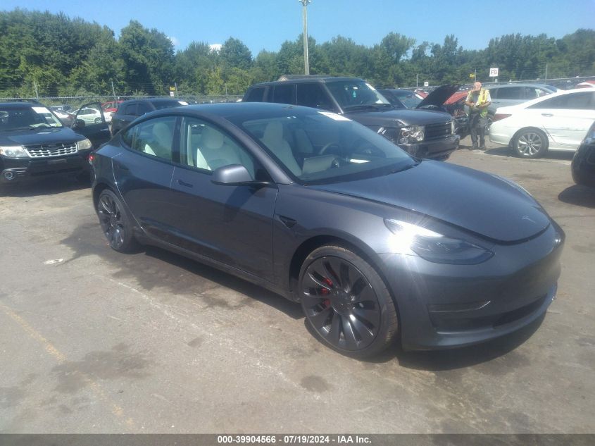 2023 TESLA MODEL 3 PERFORMANCE DUAL MOTOR ALL-WHEEL DRIVE