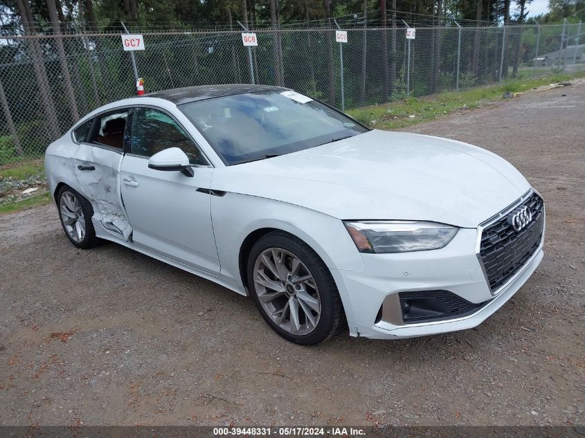 2022 AUDI A5 SPORTBACK PREMIUM 40 TFSI QUATTRO S TRONIC