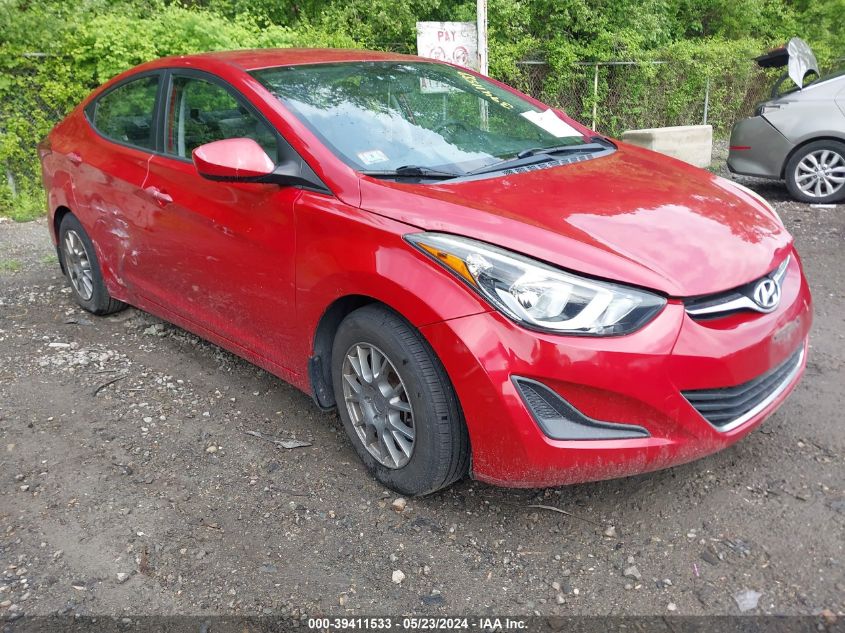 2016 HYUNDAI ELANTRA SE