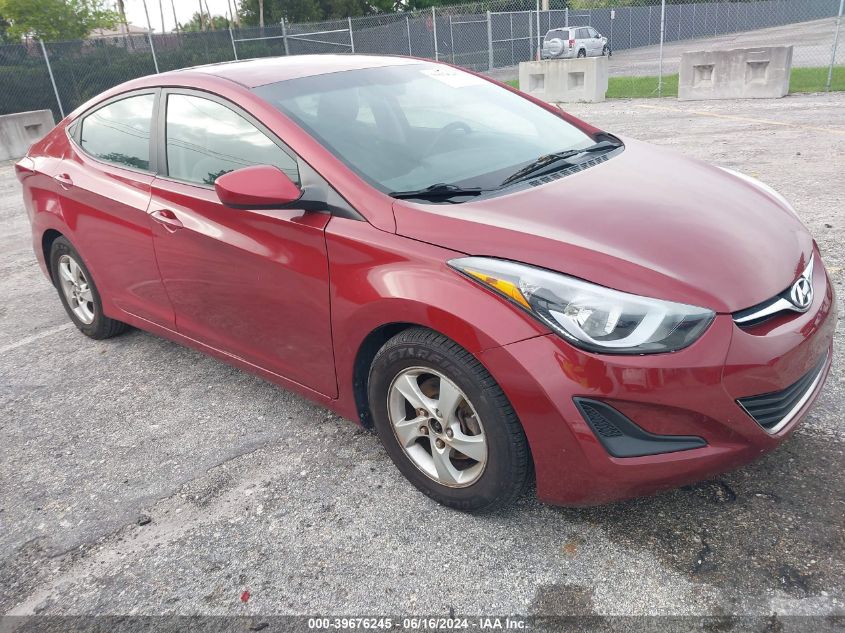 2014 HYUNDAI ELANTRA SE/SPORT/LIMITED