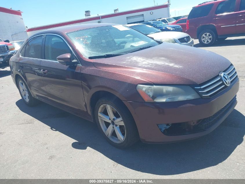 2013 VOLKSWAGEN PASSAT 2.5L SE