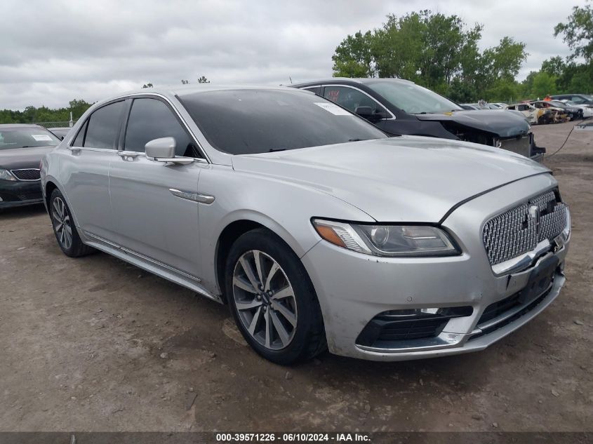 2019 LINCOLN CONTINENTAL STANDARD