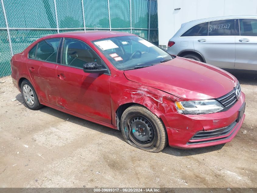 2016 VOLKSWAGEN JETTA S