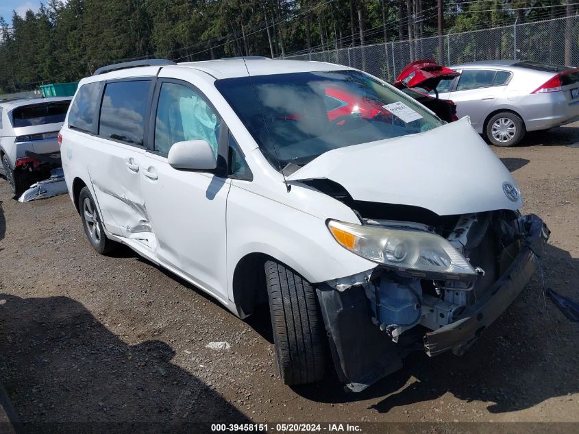 2012 TOYOTA SIENNA LE V6 8 PASSENGER