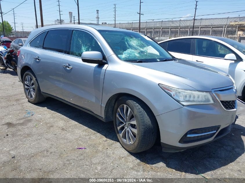 2016 ACURA MDX TECHNOLOGY