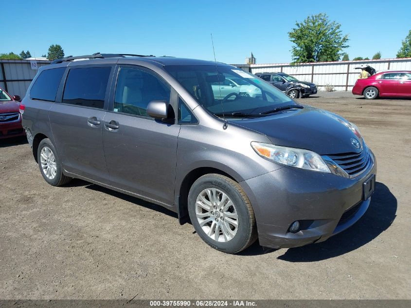 2012 TOYOTA SIENNA XLE V6 8 PASSENGER