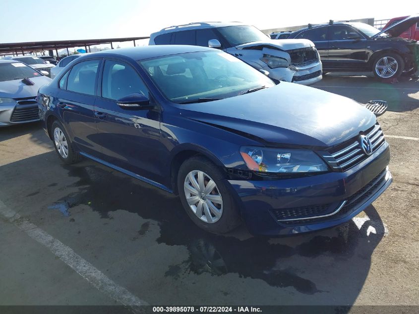 2012 VOLKSWAGEN PASSAT 2.5L S