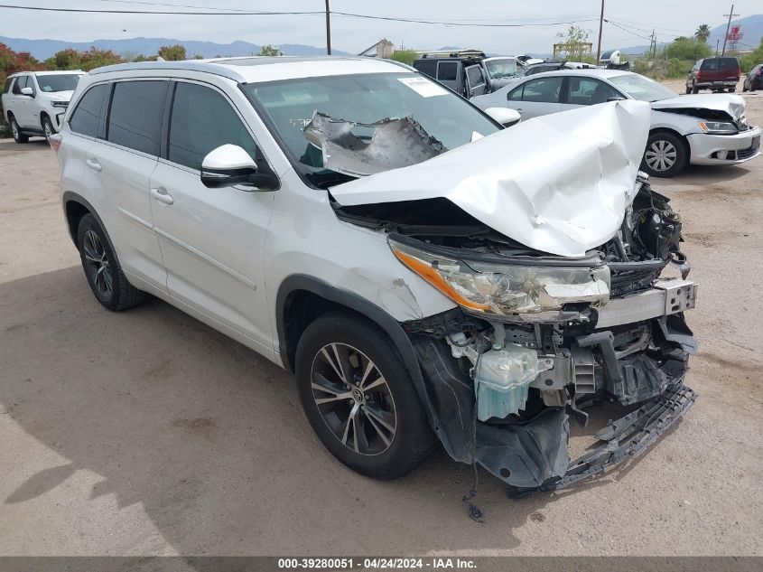 2016 TOYOTA HIGHLANDER XLE V6