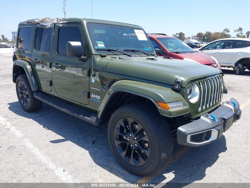 2022 JEEP WRANGLER 4XE UNLIMITED SAHARA 4X4