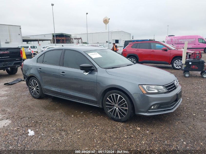 2015 VOLKSWAGEN JETTA 1.8T SPORT